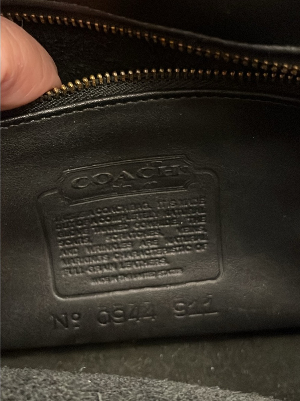 Coach Black Leather Shoulder Bag - Picture 4 of 6